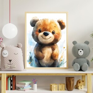 Baby Bear, Animals, Nursery Wall Art, Nursery Pictures, Gifts for Moms