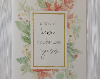 Christmas Watercolor Print