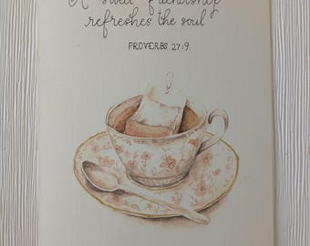 Friendship Watercolor Print