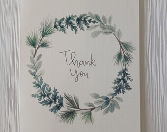 Thank You Card Watercolor Print