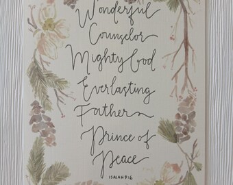 Christmas Watercolor Print