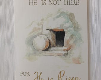 Easter Watercolor Card Print