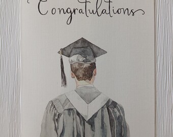 Grad Watercolor Card Print 2