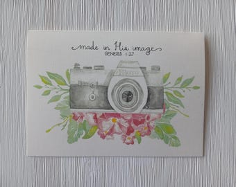 Watercolor Camera Print
