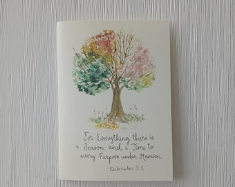 Ecclesiastes 3:1 Watercolor Print