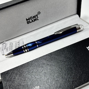 新品箱入り MONTBLANC 黒 スターウォーカーボールペン 新品)MONTBLANC モンブラン ボールペン スターウォーカー ブラック