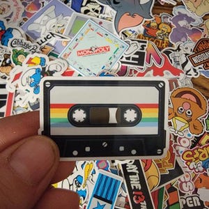 1980's Nostalgia SURPRISE Pack of 20 Laminated Stickers (Please READ description)