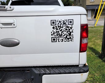 QR Code Decal For Cars, Windows, Walls - Advertise Your Business, Website, or Social Media - Please READ Description