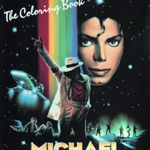 Michael Jackson Moonwalker coloring book 1990 *PDF Digital Download*