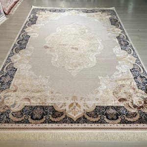 7X10 ft Persian Modal Silk Rug, Medium Silk Rug, Rug for Living Room, High Quality Silk Rug,Luxury Silk Rug, Home Decor, Qum Silk Rug