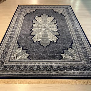 7X10 ft Silk Rug, Medium Silk Rug, Rug for Living Room, High Quality Silk Rug,Luxury Silk Rug, Home Decor, Qum Silk Rug