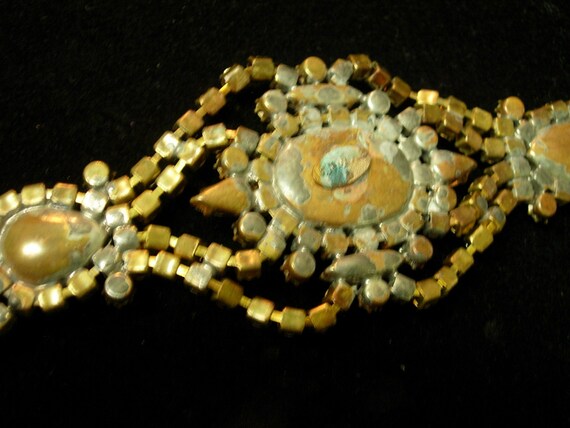 Vintage Antique Bracelet in Aurora Borealis and P… - image 2