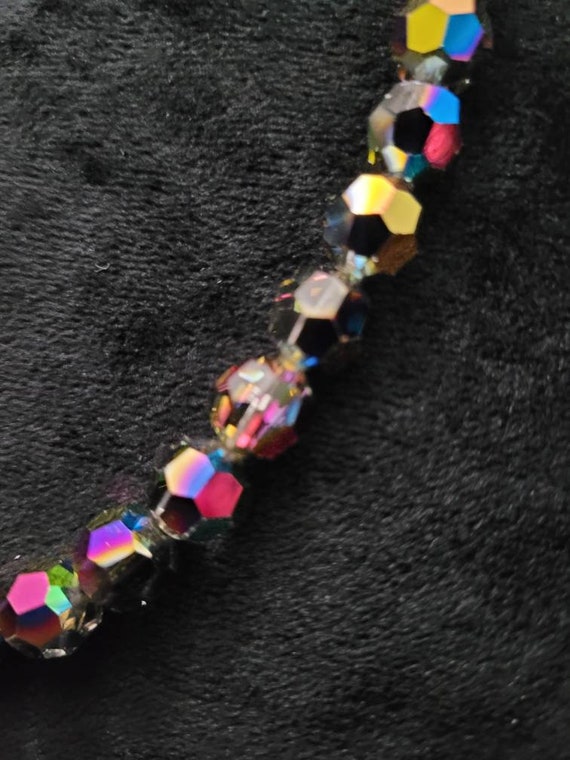 Iridescent crystal vintage choker or antique neck… - image 9