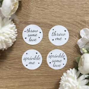 Paquete de 4 pegatinas de confeti para regalos de boda, sellos para bolsas de fiesta y pegatinas de celebración para cumpleaños, baby showers y eventos.