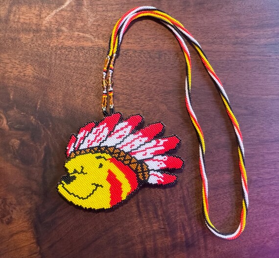 Hand Beaded Native American 1-sided Winnie the Pooh Medallion - Etsy