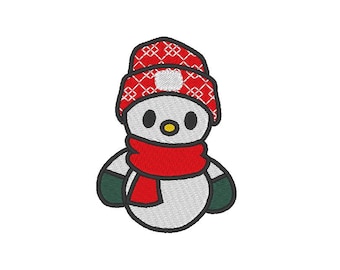 Süßer Schneemann, Stickdatei, Winter Snowmies (Digitaler Download)