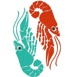 Hummer Stickdatei: Nautical Sea Life (Digitale Datei)