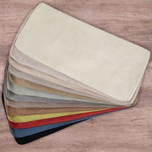 Custom Cushion Cover Bench Cushion Cover Pillow Cover for Indoor Seat Cover Linen Daybed Cover Replacement Cover Washable Cover for Cushion image 2