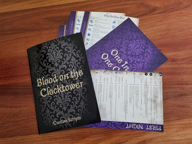 BOTC Script Set | Blood on the Clocktower | Custom Scripts - Etsy
