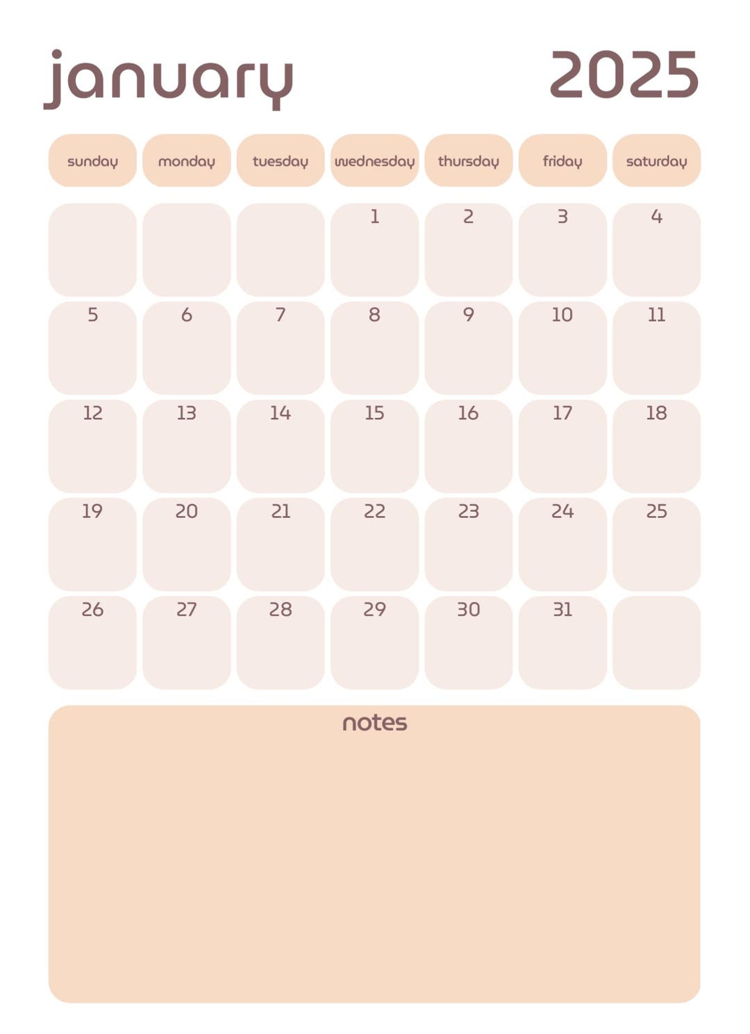 MONTHLY PLANNER 2025 PRINTABLE FREE DOWNLOAD visual data 6
