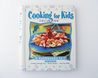 Cooking For Kids Collection 3 Cookbooks in 1, Southern Living at Home, Fun Recipe Book, Hardcover Illustrated Spiral Bound Built-in Pockets