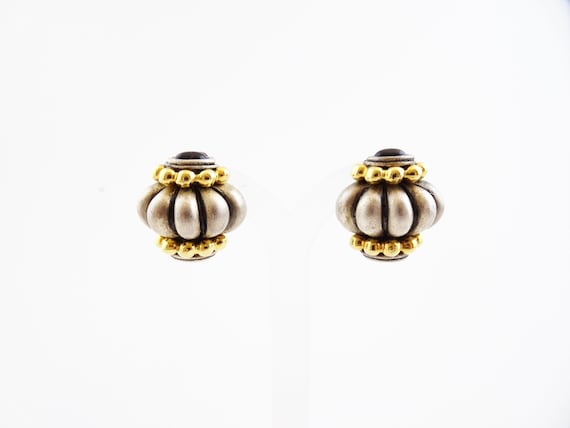 Vintage PISCITELLI Earrings, Signed Designer Clip… - image 1