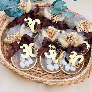 Gastgeschenke zum 30. Geburtstag für Erwachsene, Gastgeschenke zum Geburtstag, personalisierte Gastgeschenke für Geburtstagsfeiern zum 40., 50., 60., 70., 80., 90., 100. Geburtstag