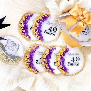 Custom Adult Birthday Party Magnet Favor for Guest, 60 Birthday Party Favor,40th Birthday Gift, 70th, 90th, 100th Birthday Party Favor