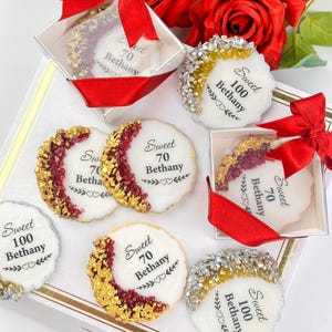 Anniversary Birthday Party Favors, Adult Birthday Magnet, Personalized 30th, 40th, 50th, 80th, 90th, 100th Birthday Party Favor