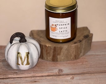 Pumpkin Spice Latte Soy Candle | Coffee Scented Fall Decor
