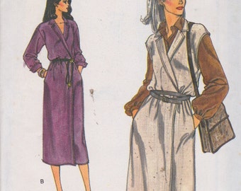 Vogue 7127 Misses' Wrap Dress Sizes 10, 12 Vintage UNCUT Pattern Rare and OOP Easy Pattern