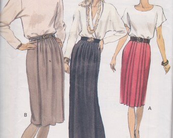 Vogue 7864 Misses'/ Misses' Petites Skirt Sizes 12, 14, 16 Vintage UNCUT Pattern 1990 Rare and OOP