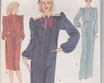 Vogue 7762 Misses' Dress and Bow Size 8 Vintage UNCUT Pattern Rare