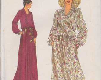 Vogue 7221 Misses' Dress Size 10 Vintage UNCUT Pattern Rare and OOP Easy Pattern                   Mother of the Bride