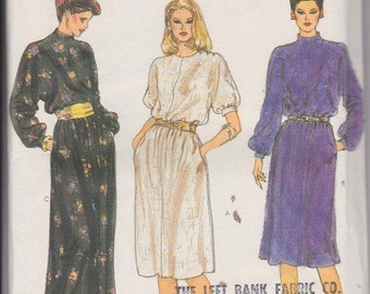 Vogue 8170 Misses' Long or Short Dress Size 8 Vintage UNCUT Pattern Rare and OOP Easy Mother of the Bride