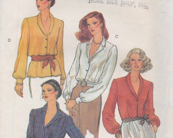Vogue 7274 Misses Blouse Size 14  Vintage UNCUT Pattern Rare and OOP Easy Pattern