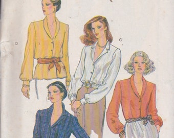 Vogue 7274 Misses Blouse Size 10  Vintage UNCUT Pattern Rare and OOP Easy Pattern