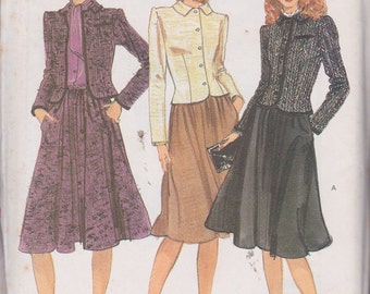 Vogue 7812 Misses' Jacket, Skirt and Blouse Size 14 Vintage UNCUT Pattern Rare and OOP