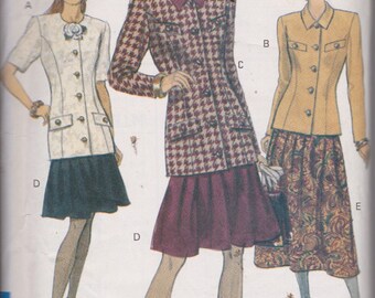Vogue 8177 Misses' Jacket and Skirt Size 10 Vintage UNCUT Pattern 1991 Rare and OOP