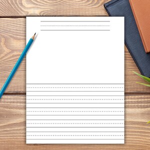 Handwriting Paper Printable, Handwriting Practice Paper, Lined Writing ...