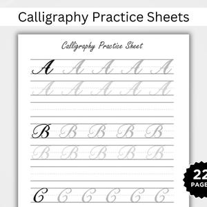 Calligraphy Practice Sheets Template. Printable Calligraphy worksheets. Calligrapher. Handwriting Practice Worksheets. Alphabet Practice PDF