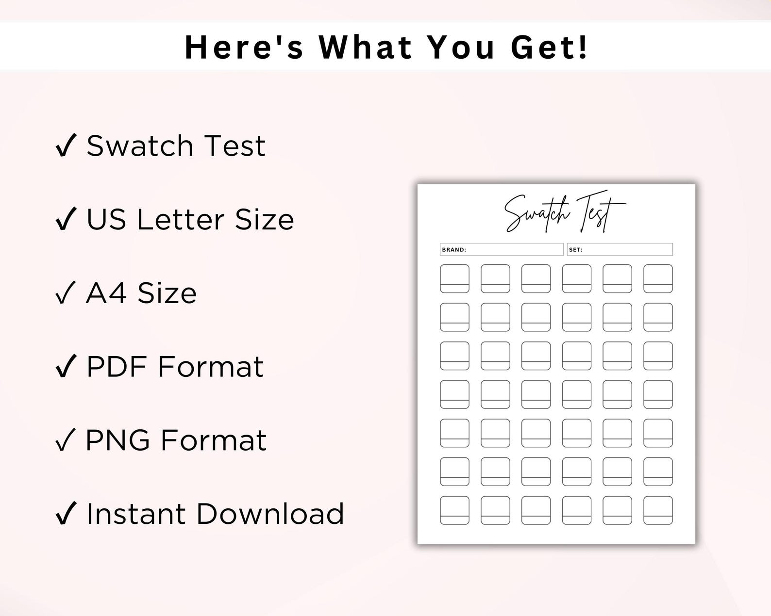 Color Swatch Test Swatch Test PRINTABLE. Color Test. Color Swatch. Marker Set. Marker ...
