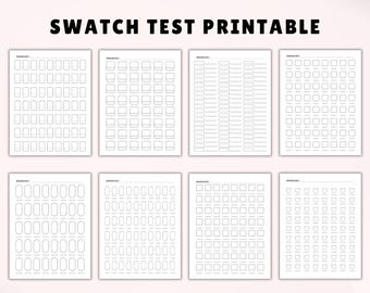 Printable Coloring Swatch Chart. Marker Color Sheet. Color Palette Swatch Sheet. Marker Test. Colour Swatch. Color Test. Instant Download