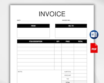 Editable Invoice Template. Printable Invoice Word. Custom Invoice Form. Services Invoice Template For Small Business. Blank Billing Template