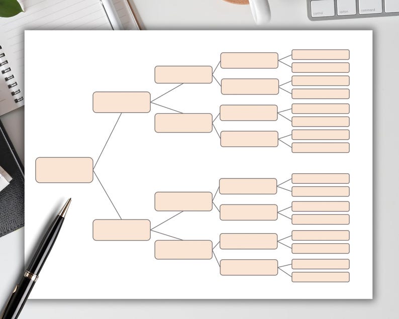 5 Generations - Family Tree Chart. Printable Family Tree Templates ...