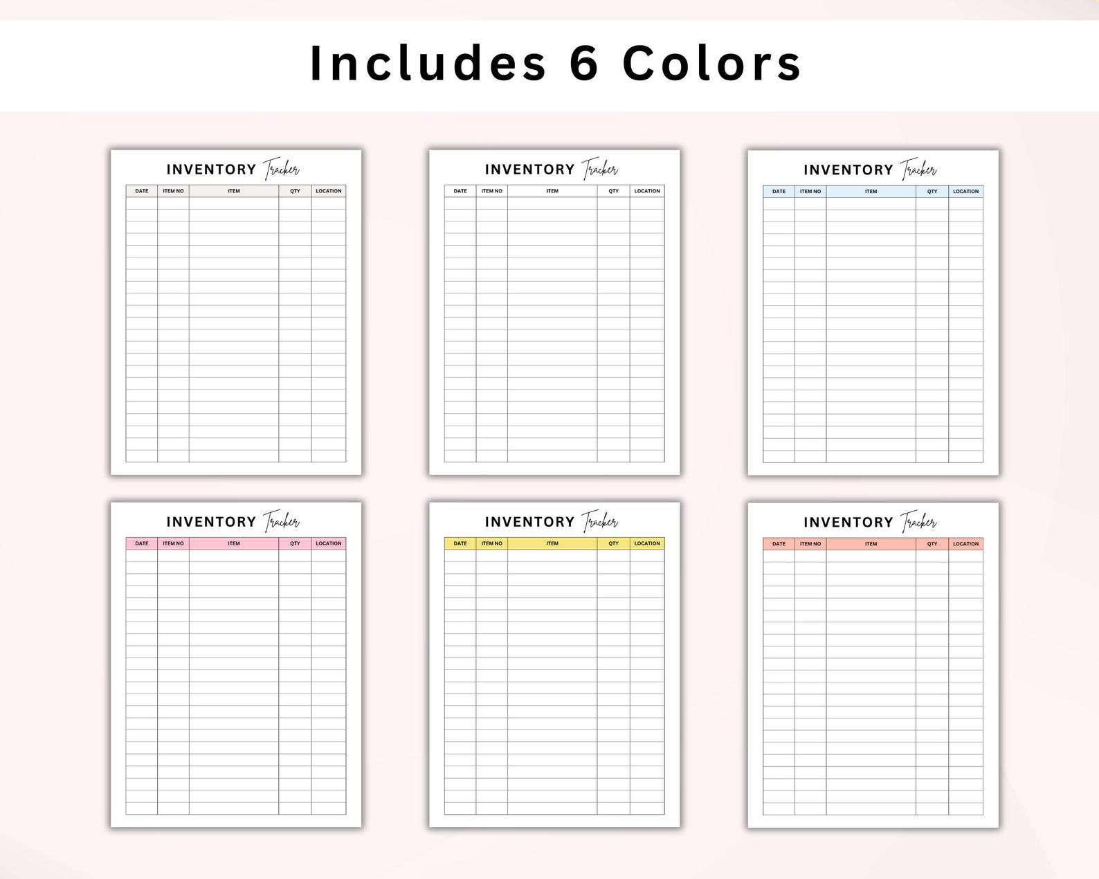 Printable Inventory Tracker | Small Business Product Organizer | PDF ...