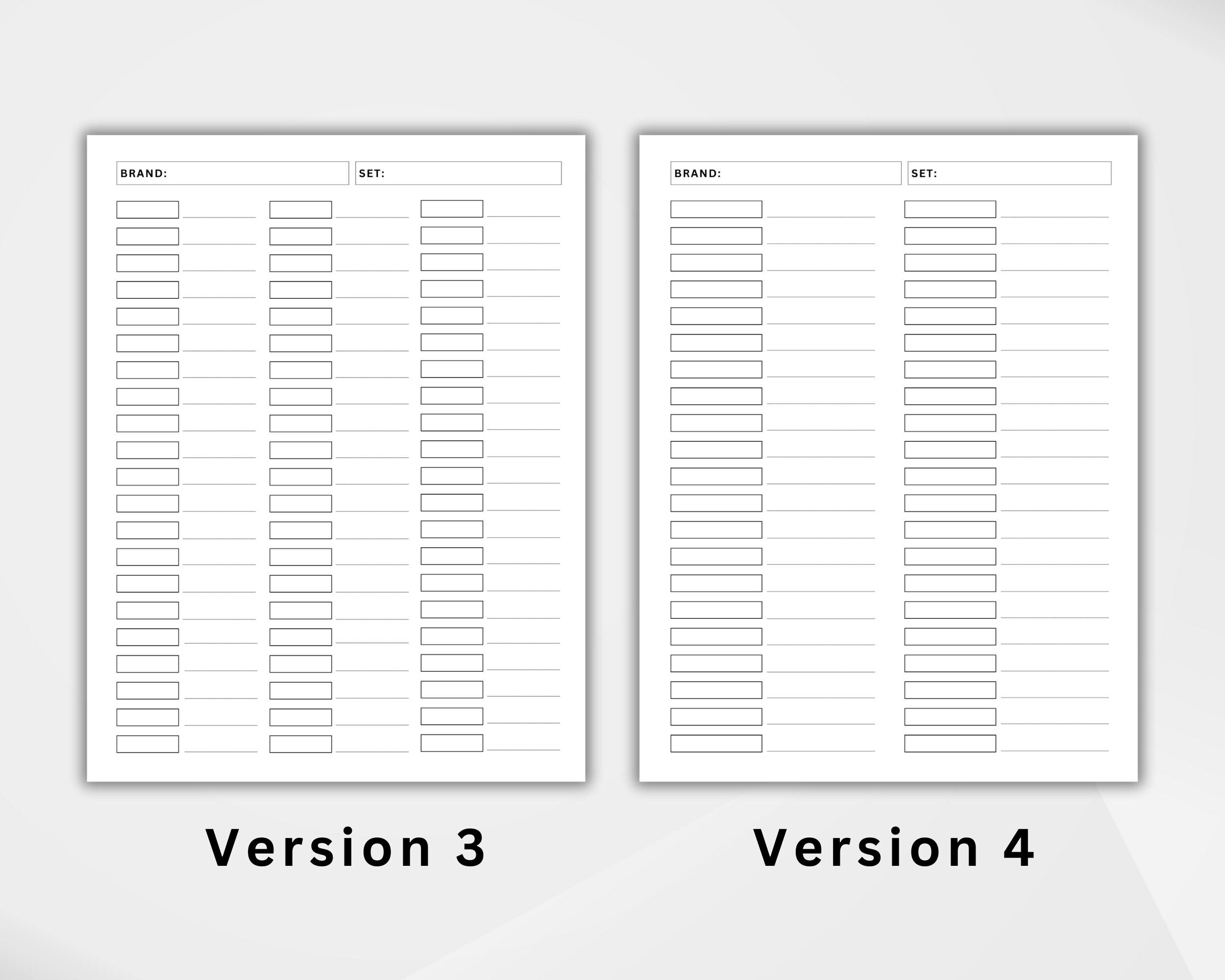 Color Swatch Chart Printable Blank Color Chart Color Swatch Template
