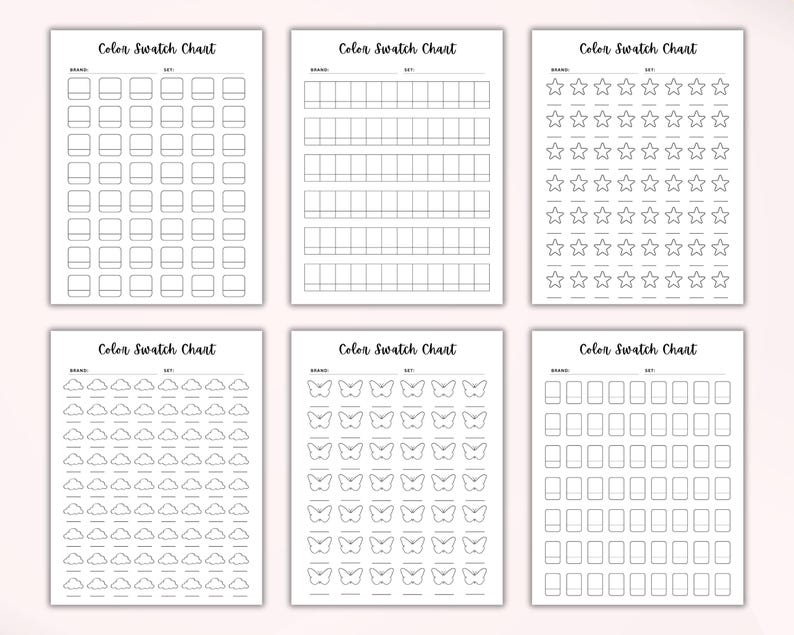 Swatch Test PRINTABLE. Color Test. Color Swatch. Marker Set. Marker ...
