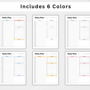 24 Hour Daily Planner Printable, Hourly Schedule, Undated Time Blocking ...