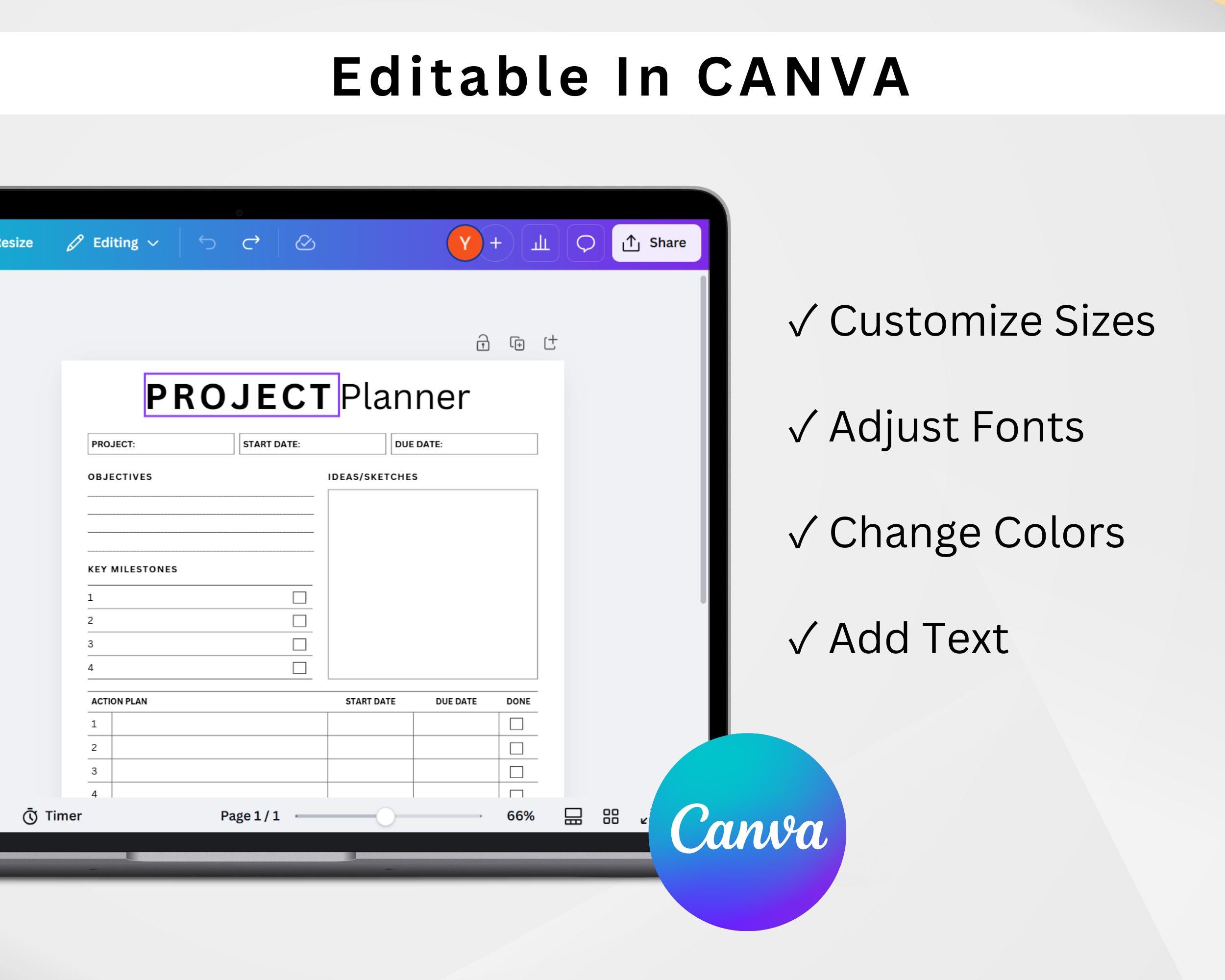 Printable Project Planner. Project Planning Templates. Work Project ...